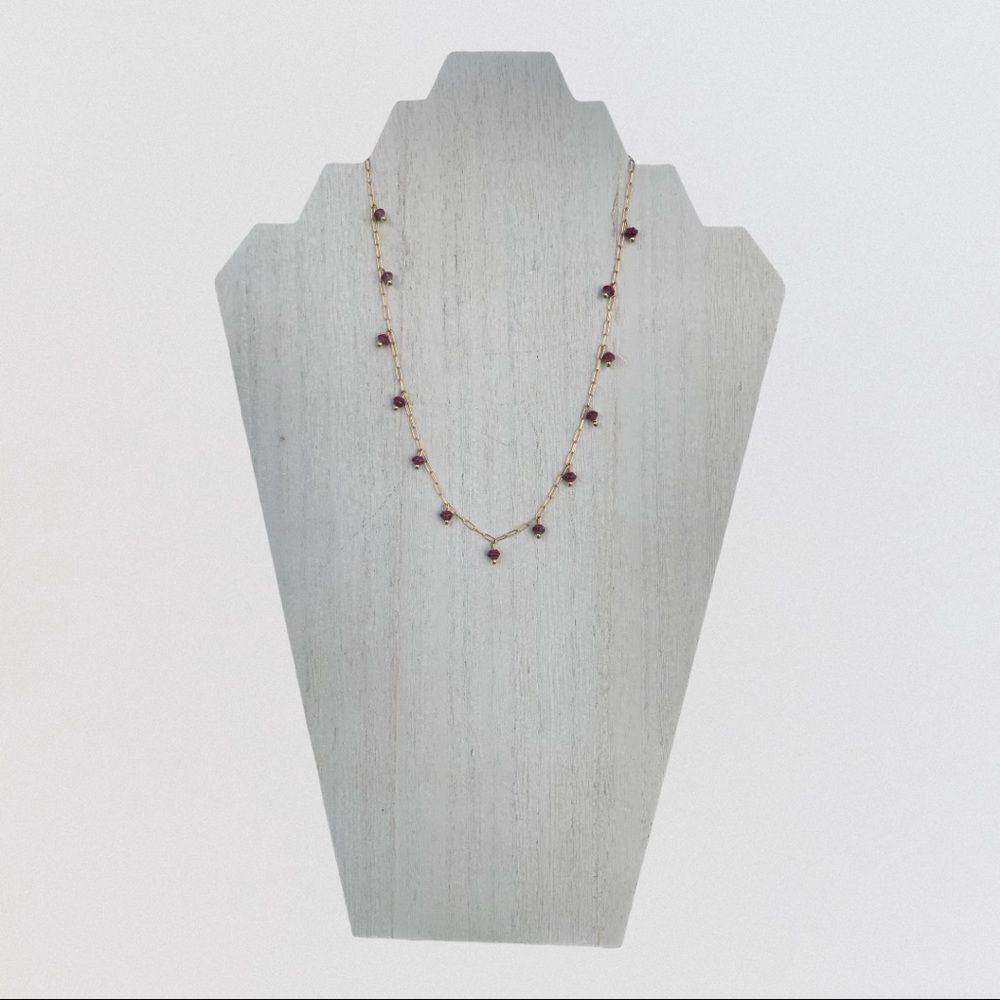 Nwt31 Bits Elose Necklaceburgundy